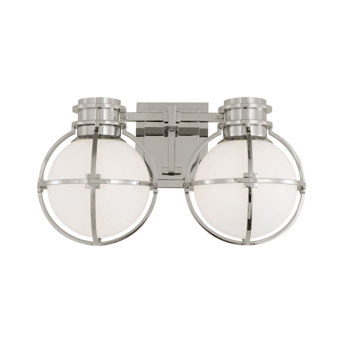 Gracie Bath Wall Light in Polished Nickel (2-Light).