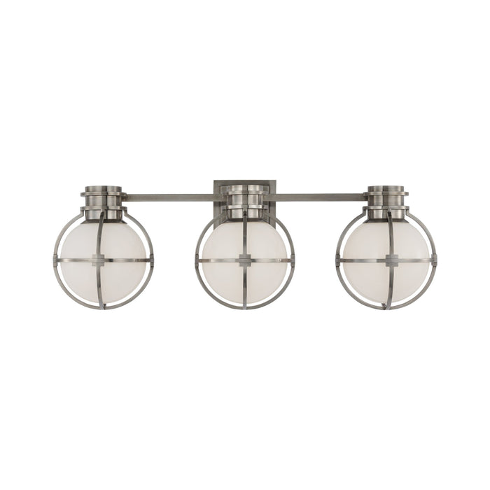 Gracie Bath Wall Light in Antique Nickel (3-Light).