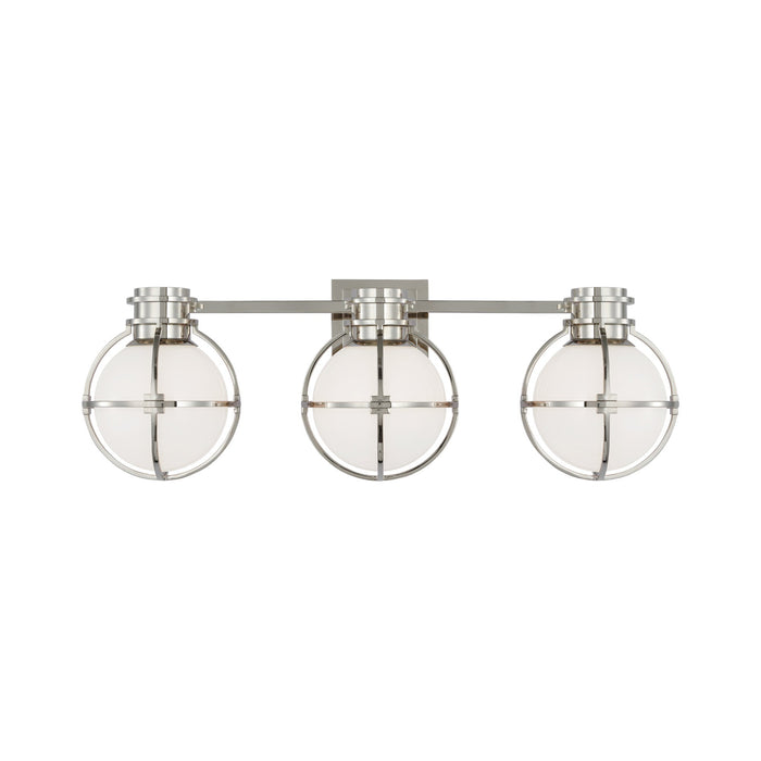 Gracie Bath Wall Light in Polished Nickel (3-Light).