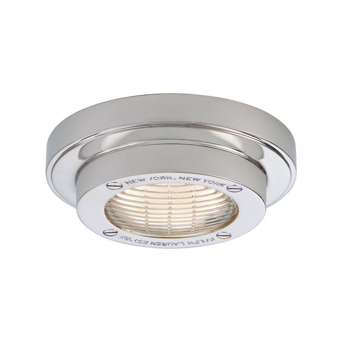 Grant LED Flush Mount Ceiling Light in Polished Nickel (4.5-Inch).