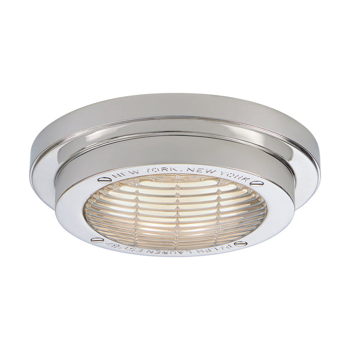 Grant LED Flush Mount Ceiling Light in Polished Nickel (6.25-Inch).