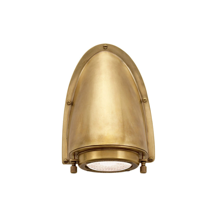 Grant Outdoor Wall Light in Natural Brass (Small).