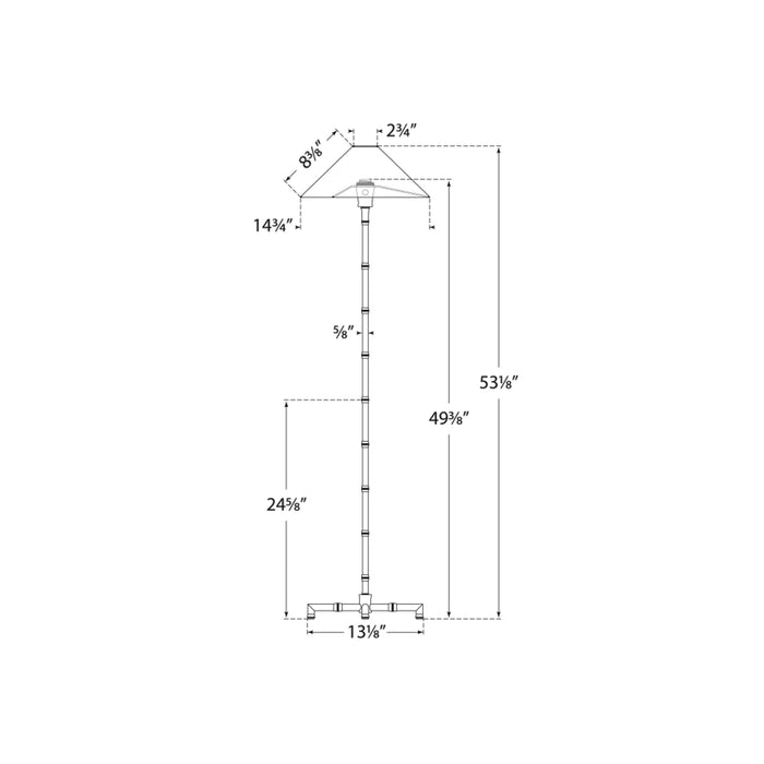 Grenol Floor Lamp - line drawing.