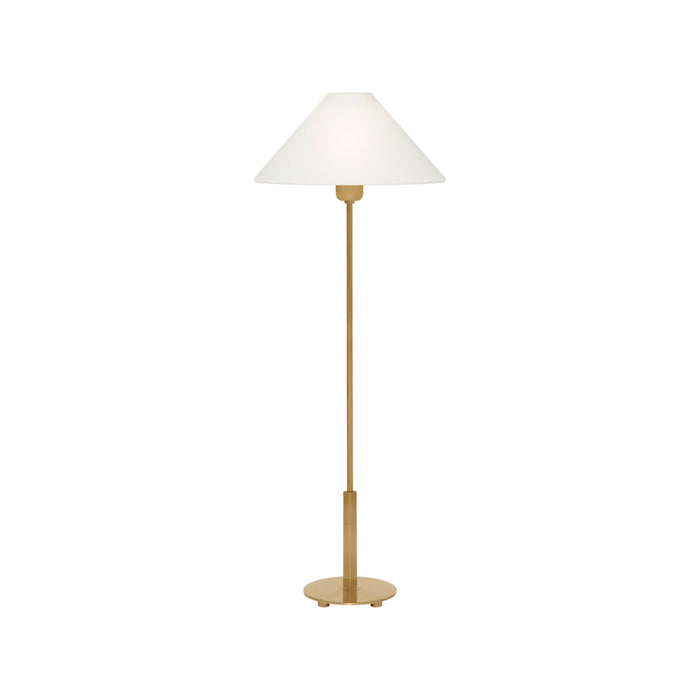 Hackney Table Lamp in Hand-Rubbed Antique Brass (23-Inch).