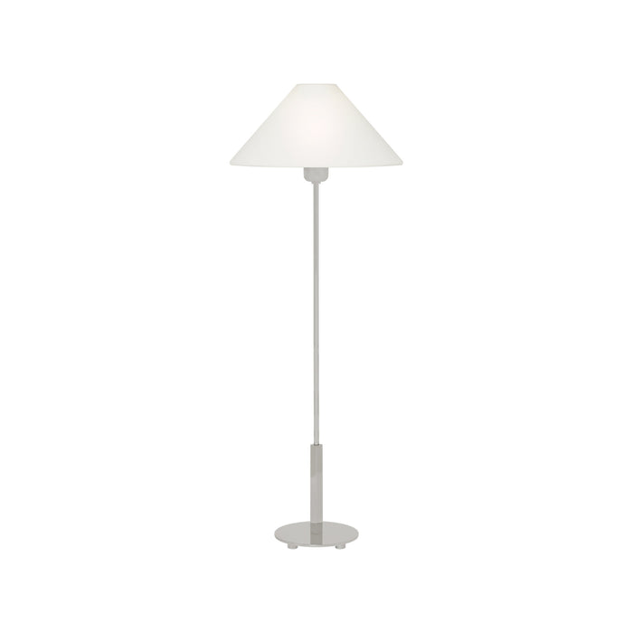 Hackney Table Lamp in Polished Nickel (23-Inch).