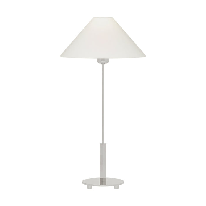 Hackney Table Lamp in Polished Nickel (31.75-Inch).