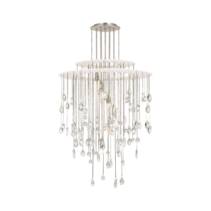 Hailee Chandelier in Polished Nickel.