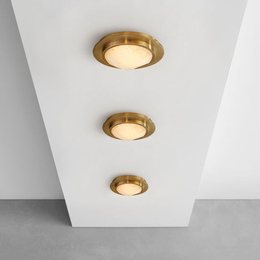 Halcyon Bezel LED Flush Mount Ceiling Light in Detail.