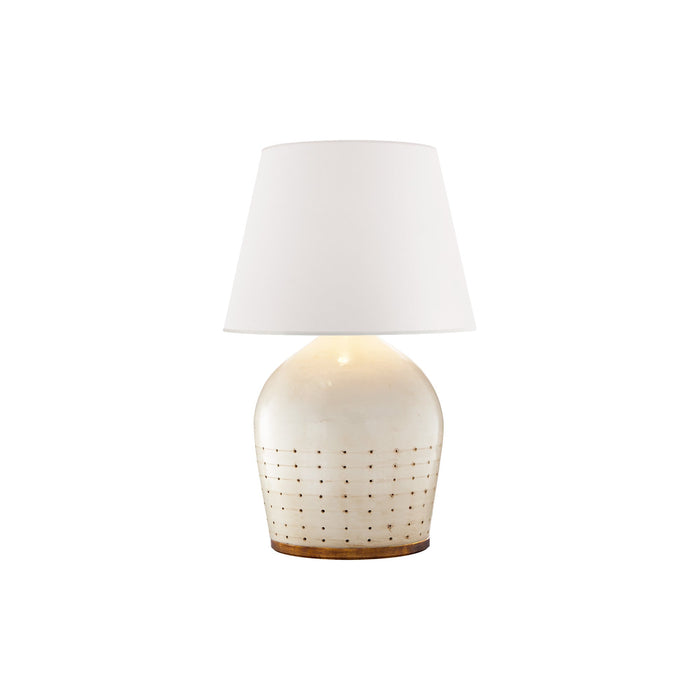 Halifax Table Lamp in Coconut Porcelain (Small).