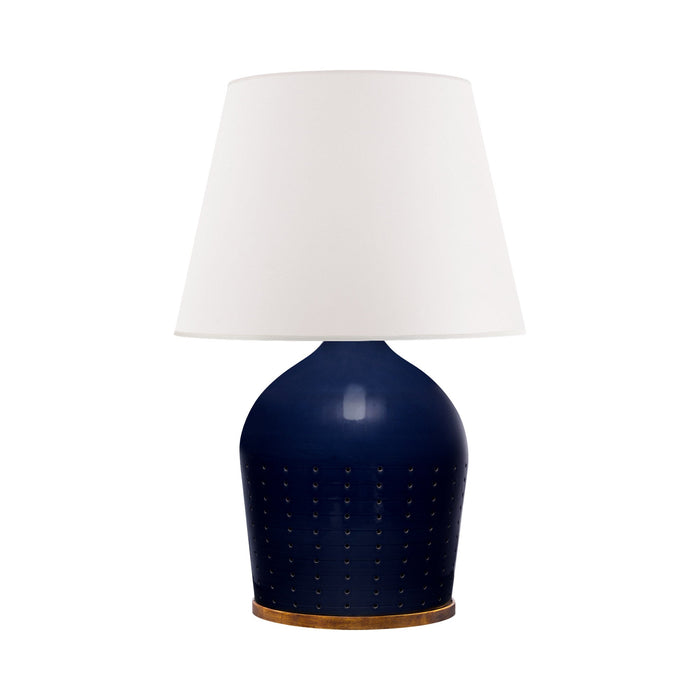 Halifax Table Lamp in Blue Ceramic (Large).