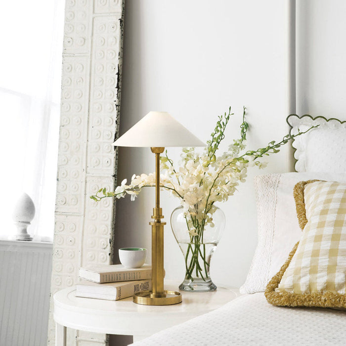 Hargett Table Lamp in bedroom.