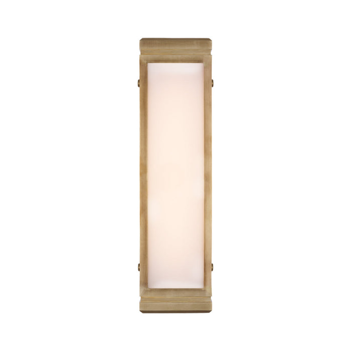 Hayles LED Bath Wall Light in Natural Brass (17-Inch).