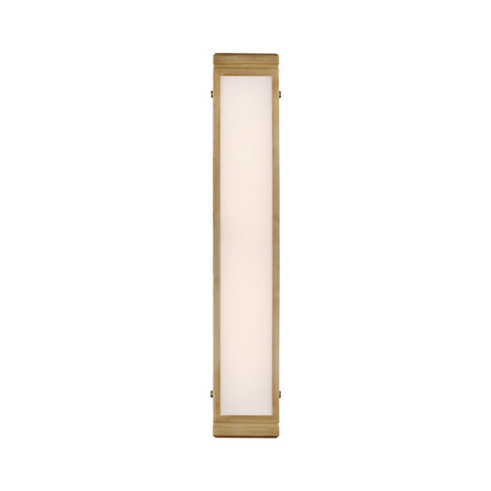 Hayles LED Bath Wall Light in Natural Brass (26-Inch).