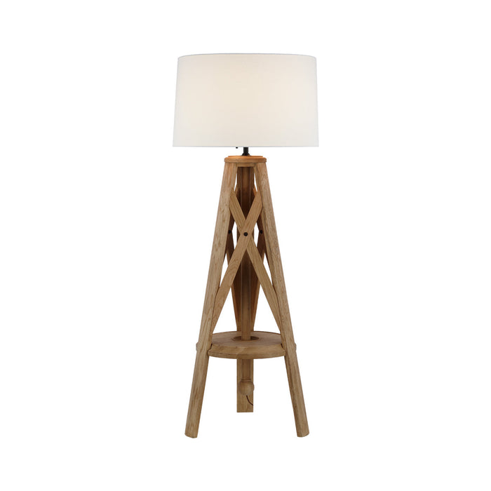 Holloway Floor Lamp in Natural Oak.