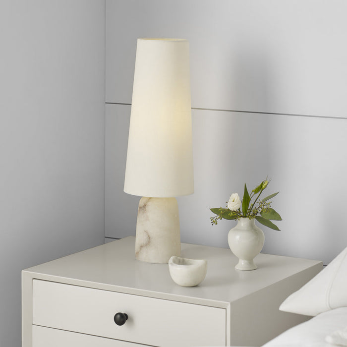 Jinny LED Table Lamp in bedroom.
