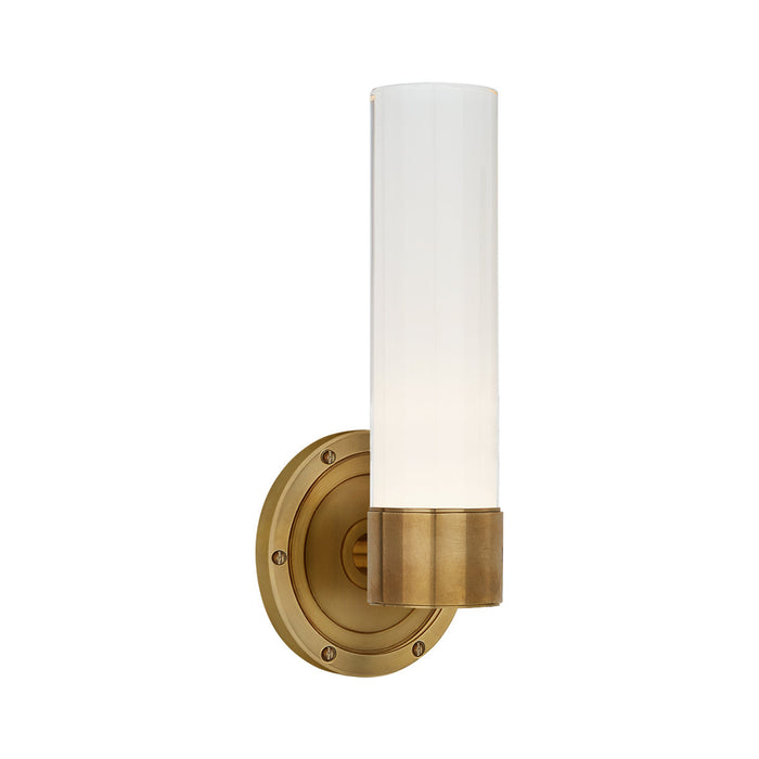 Jones LED Bath Wall Light in Natural Brass (Small).