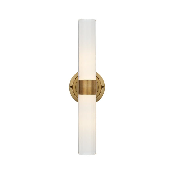 Jones LED Bath Wall Light in Natural Brass (Large).