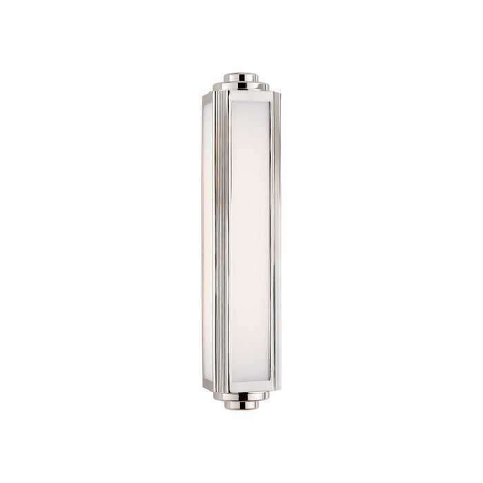 Keating Bath Wall Light in Polished Nickel (Medium).