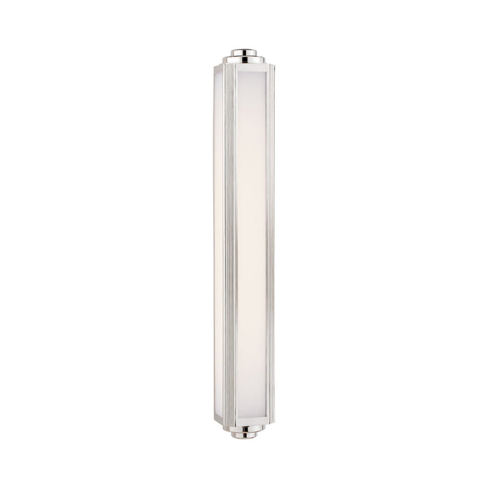 Keating Bath Wall Light in Polished Nickel (Large).