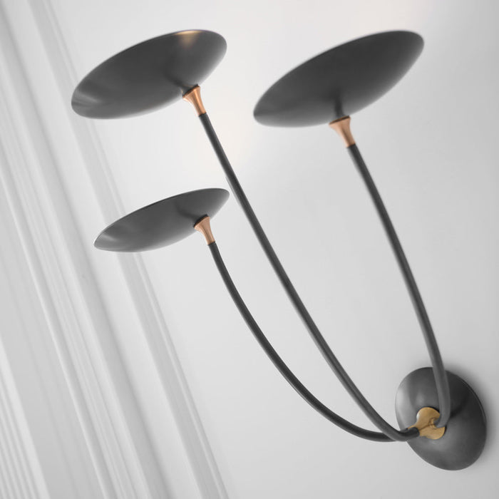 Keira LED Triple Wall Light in Detail.
