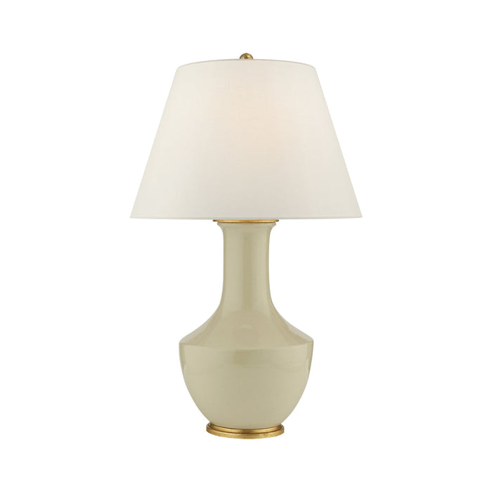 Lambay Table Lamp in Coconut Porcelain.