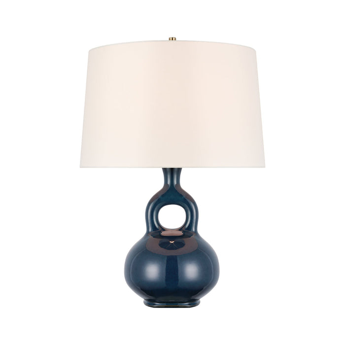 Lamu Table Lamp in Mixed Blue Brown.