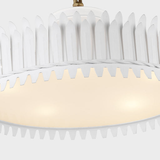 Leslie LED Semi Flush Mount Ceiling Light in Detail.