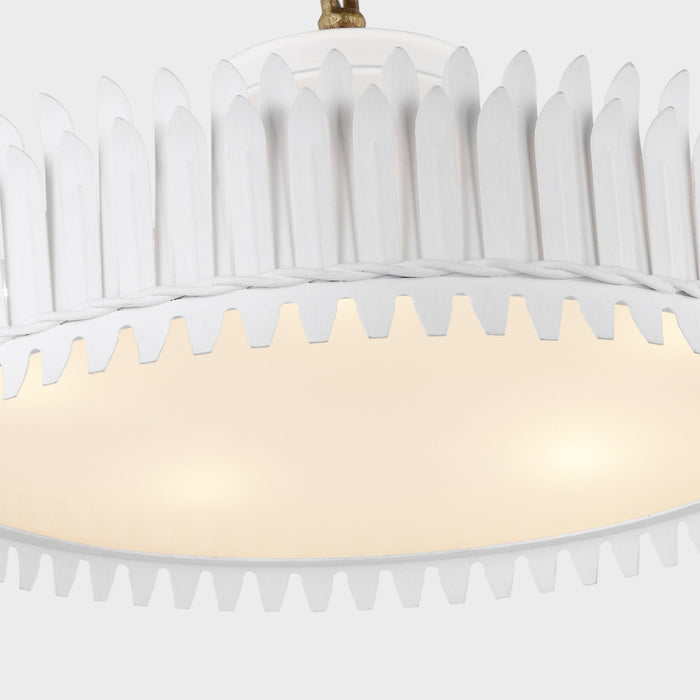 Leslie LED Semi Flush Mount Ceiling Light in Detail.