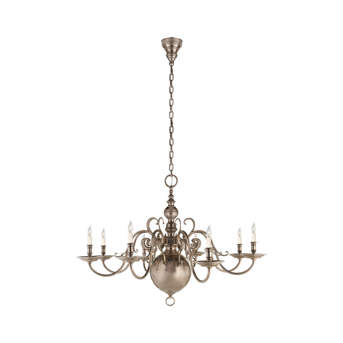 Lillianne Chandelier in Butler's Silver.