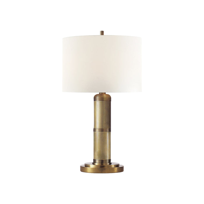 Longacre Table Lamp in Hand-Rubbed Antique Brass (Small).