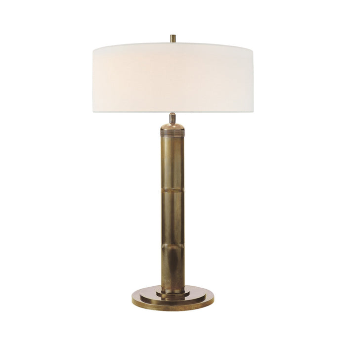 Longacre Table Lamp in Hand-Rubbed Antique Brass (Tall).