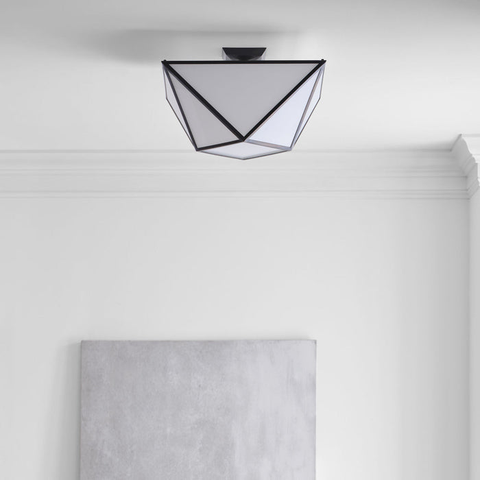 Lorino LED Semi Flush Ceiling Light in Detail.