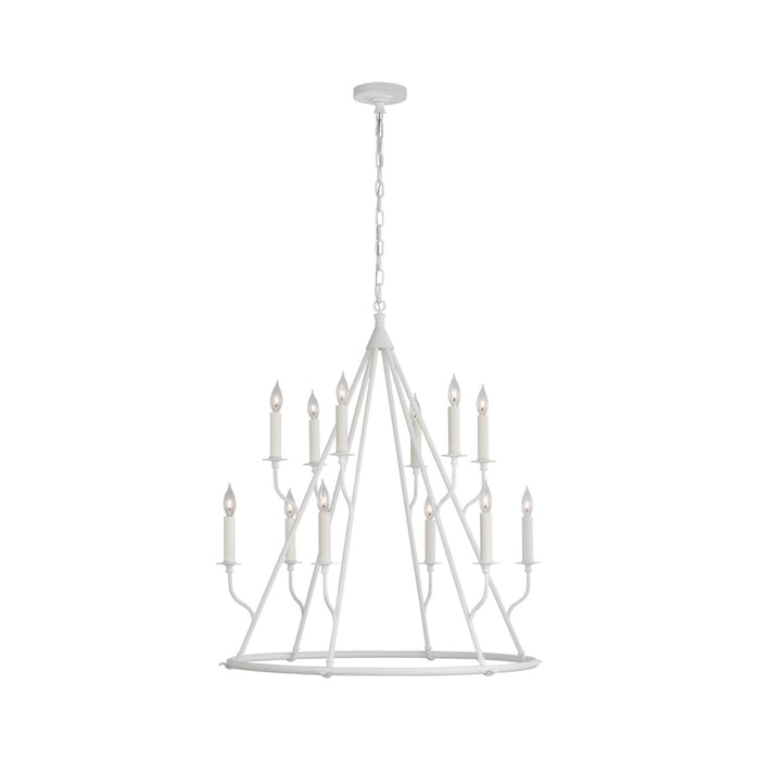 Lorio Chandelier in Plaster White.