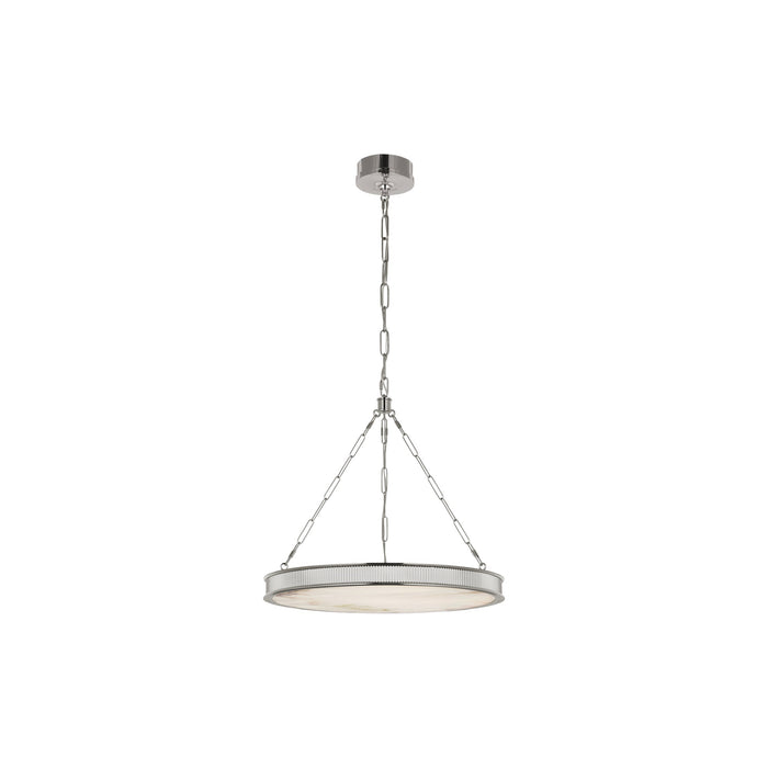 Matthew LED Chandelier in Polished Nickel (24-Inch).