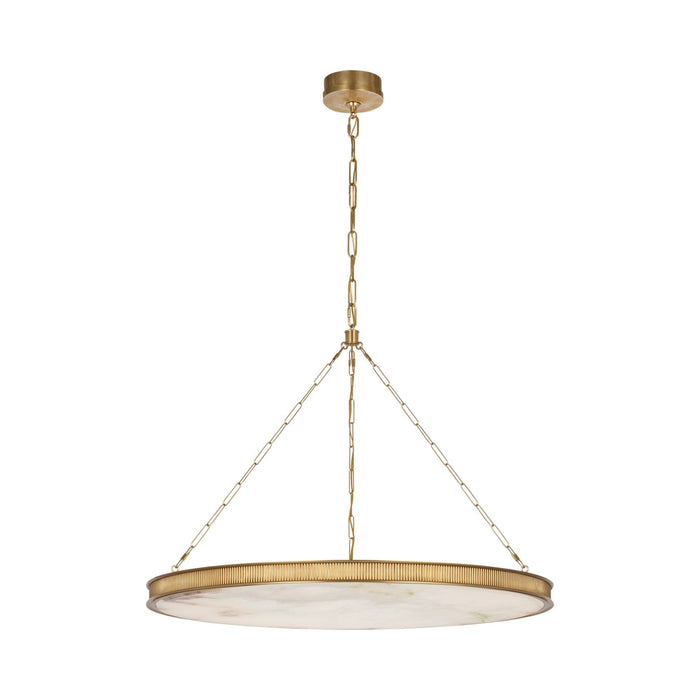 Matthew LED Chandelier in Soft Brass (40-Inch).