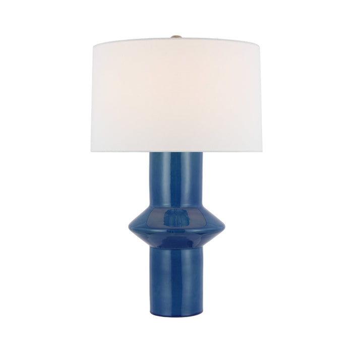 Maxime Table Lamp in Aqua Crackle.