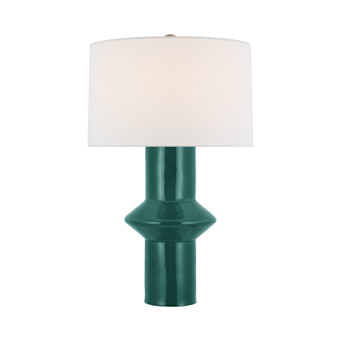 Maxime Table Lamp in Emerald Crackle.