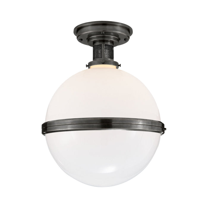 McCarren Flush Mount Ceiling Light in Bronze (Large).