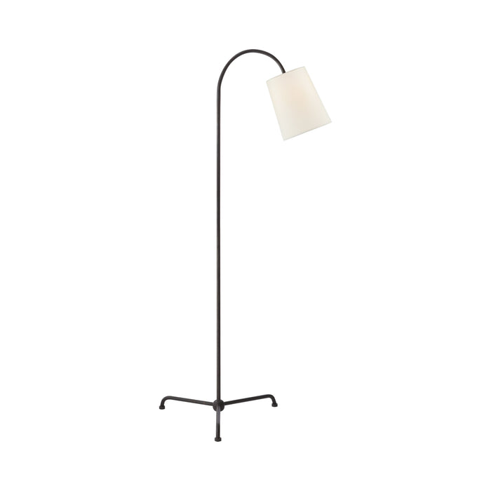 Mia Floor Lamp in Aged Iron.