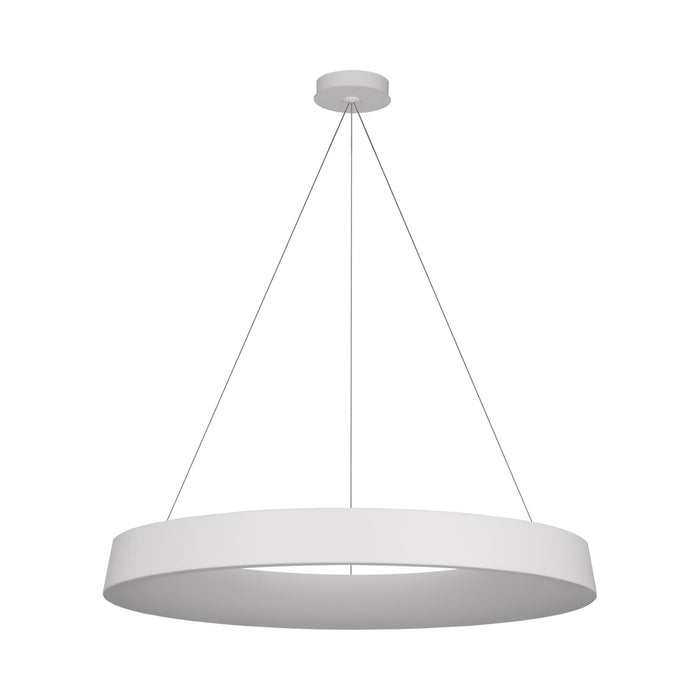 Neptune LED Chandelier in Matte White (48-Inch).