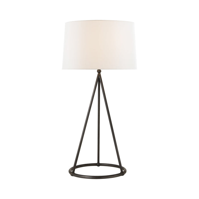 Nina Table Lamp in Aged Iron.