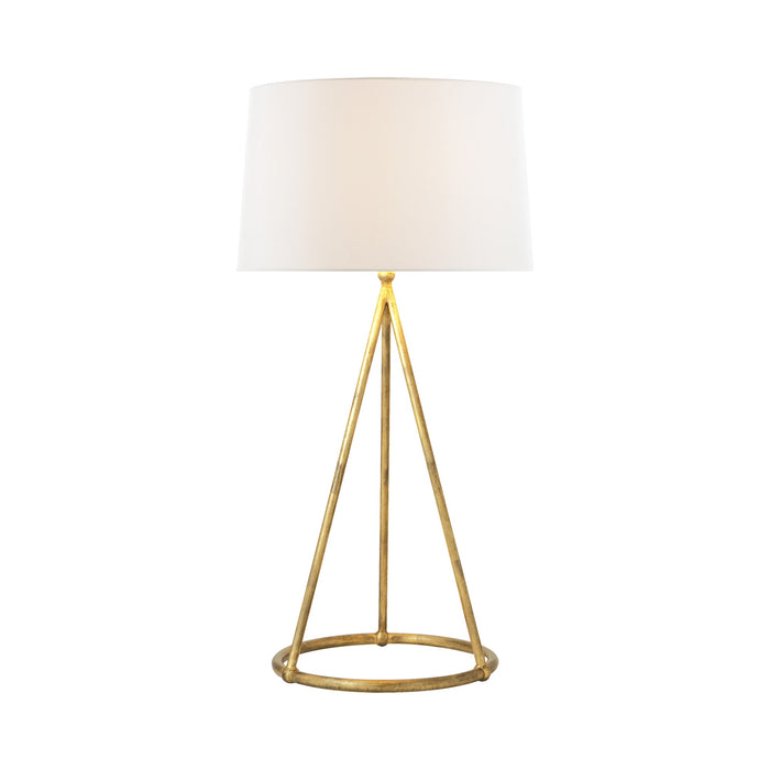 Nina Table Lamp in Gilded Iron.