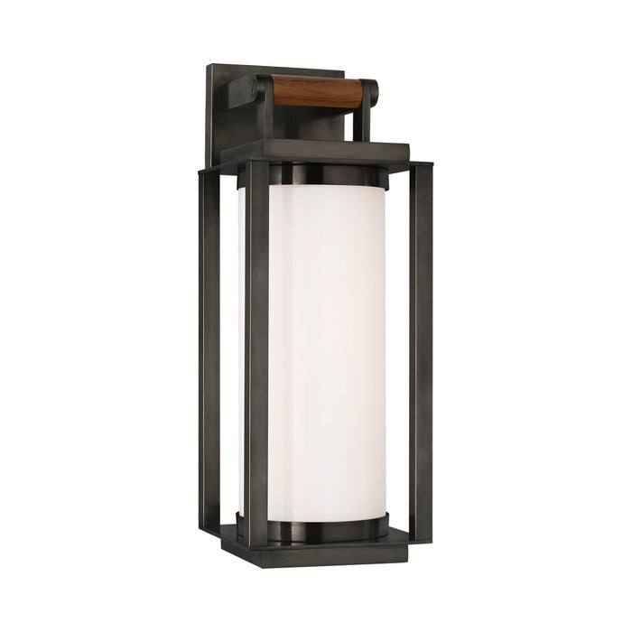 Northport Bracketed Outdoor LED Wall Light in Bronze/Teak.