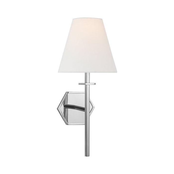 Olivier Wall Light in Polished Nickel.