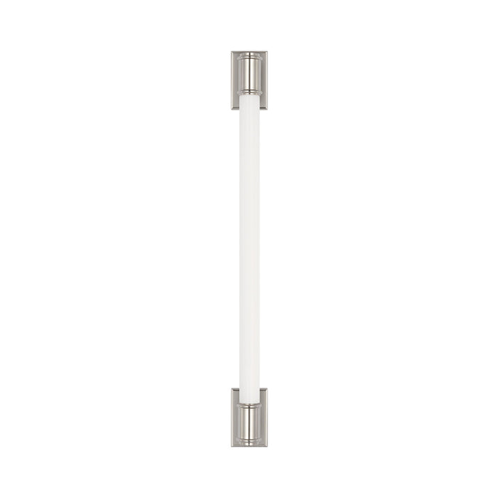 Owen LED Linear Bath Wall Light in Polished Nickel.