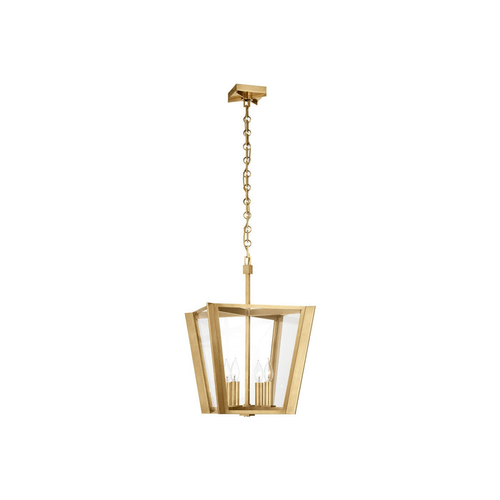 Palais Pendant Light in Hand-Rubbed Antique Brass (Small).
