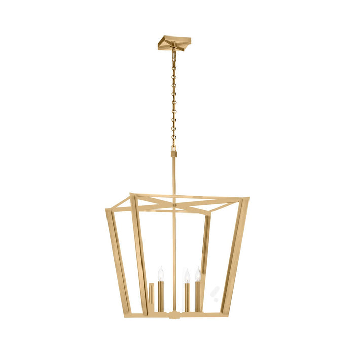 Palais Pendant Light in Hand-Rubbed Antique Brass (Large).