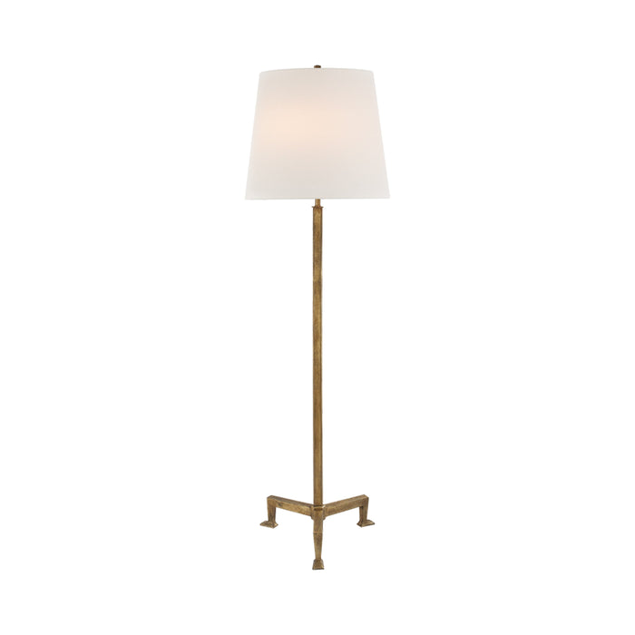 Parish Floor Lamp in Gilded Iron.