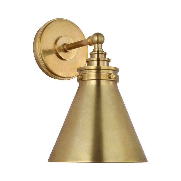 Parkington Bath Wall Light in Antique-Burnished Brass (1-Light/Antique-Burnished Brass).