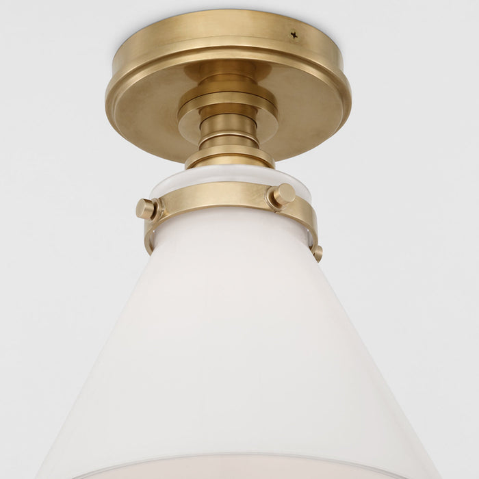 Parkington Conical Flush Mount Ceiling Light in Detail.